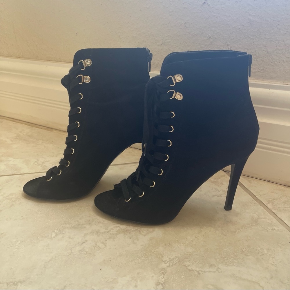 Forever 21 Black Open Toed Heels